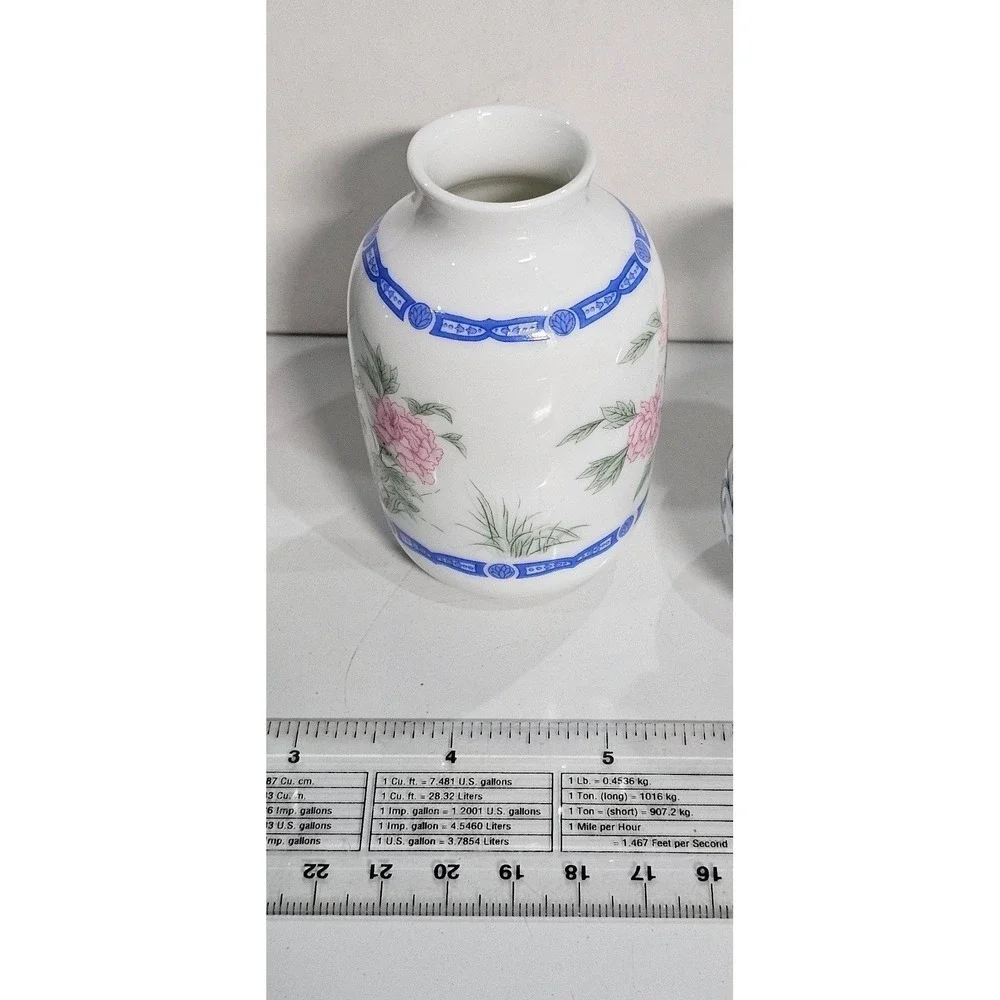 Lot of 3 Vintage Miniature Vases 1980 FP Franklin Mint Porcelain Japan